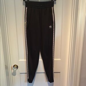 Adidas Originals Love Revolution floral embroidered track pants / joggers